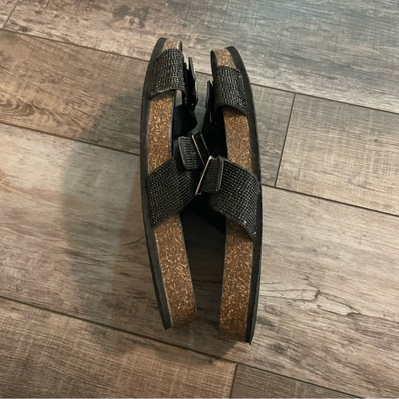 Torrid Black Rhinestone Dual Strap Slide Size 11 - Picture 3 of 6